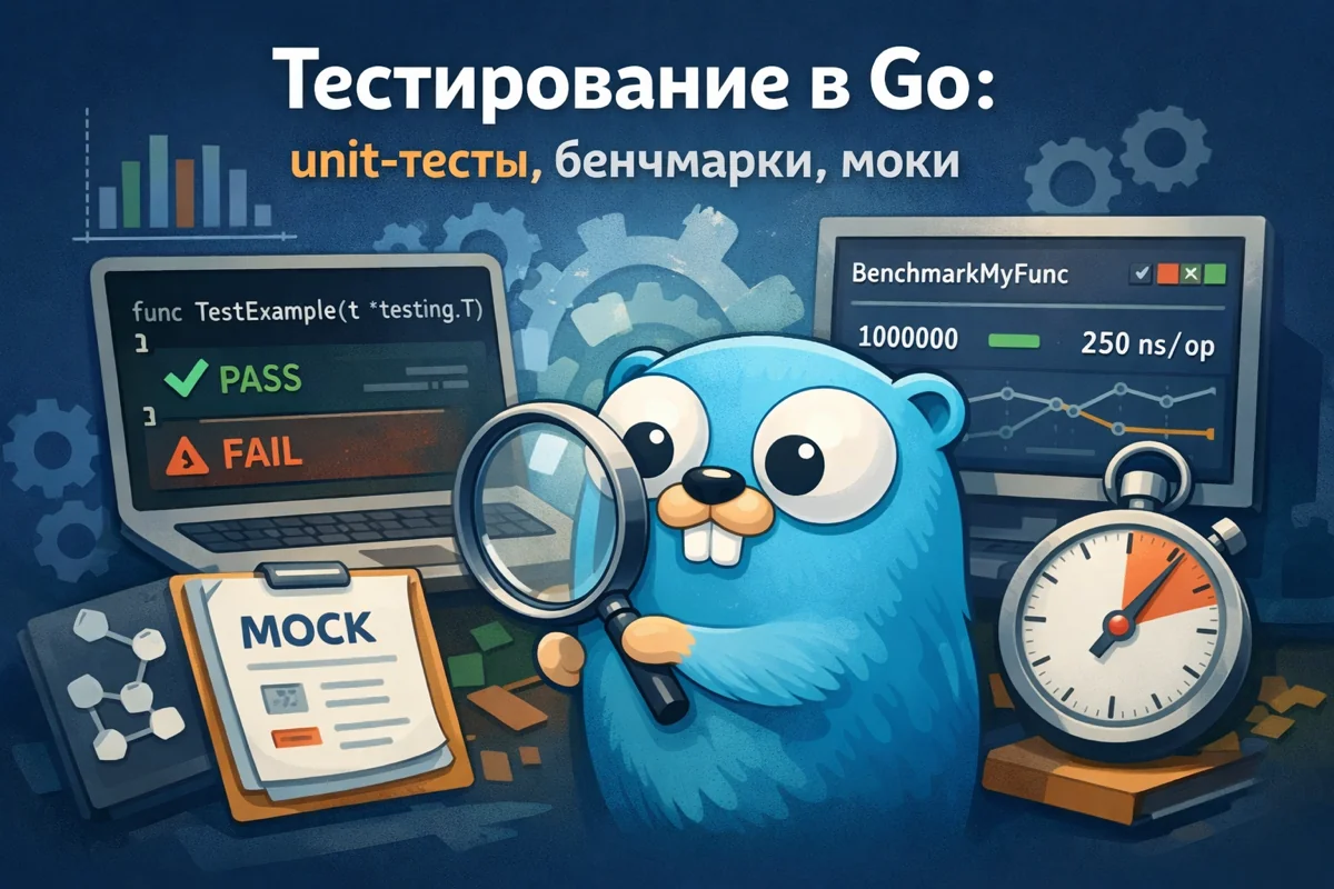 Тестирование в Go: unit-тесты, бенчмарки, моки