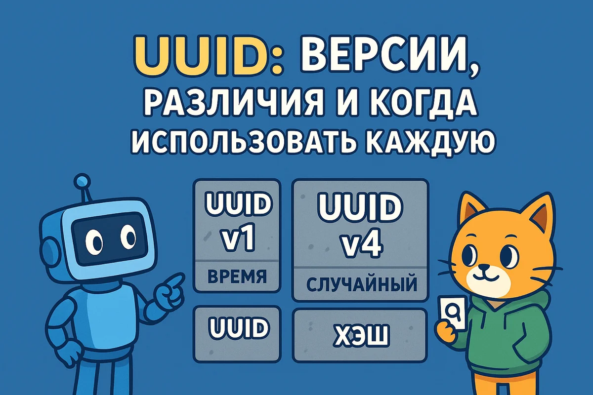 UUID: версии, различия и когда использовать каждую