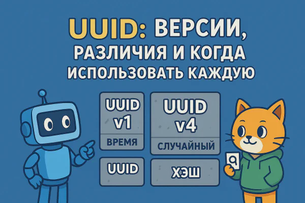 UUID: версии, различия и когда использовать каждую